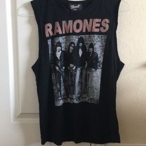 Ramones shirt.